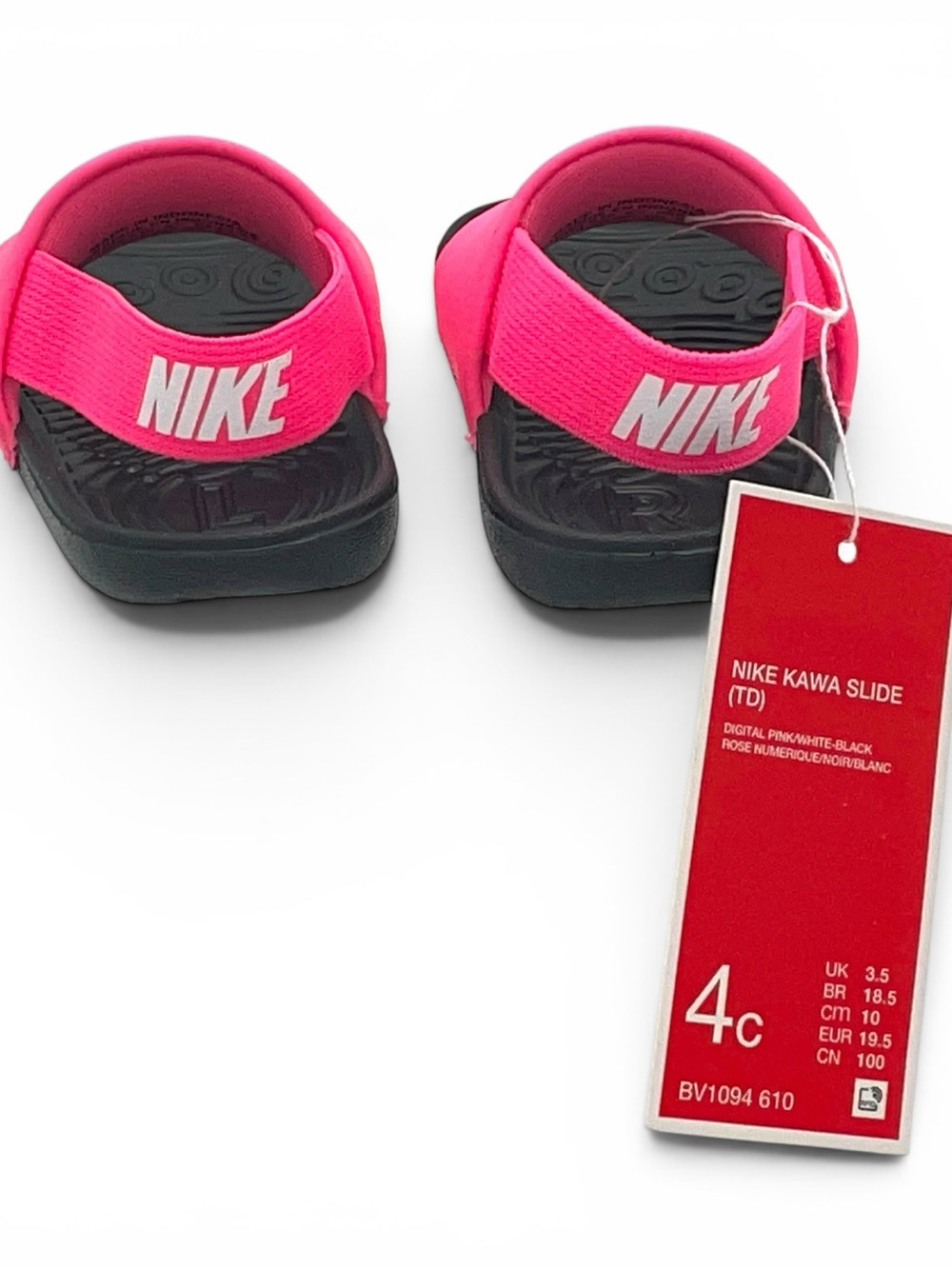 Nike Kawa Slide TD Toddler Sandals Pink Black Size 4C NWT - Picture 8 of 14
